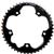 Type S BCD130 2x9-10s Black Outer Chainring