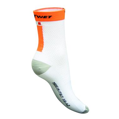 Cool Skinlife Polyamide Socks White/Orange Fluo Size 38-42