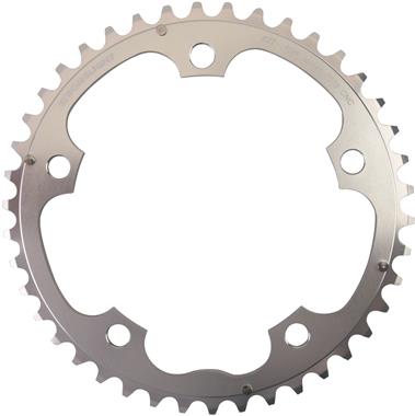 Type S BCD130 3x9-10s Medium Chainring Silver