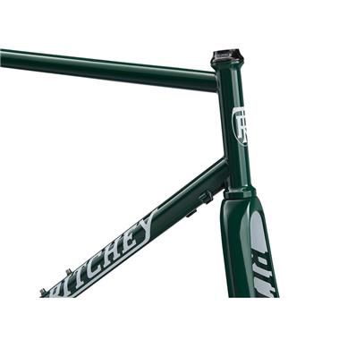 FRAMESET ROAD LOGIC DISC 2023 GREEN W/CABLE GUIDES