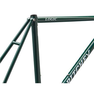 FRAMESET ROAD LOGIC DISC 2023 GREEN W/CABLE GUIDES